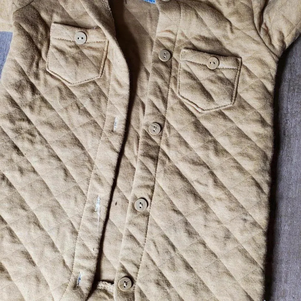 7 for all mankind Los Angeles Quilted Baby Bunting Snowsuit Size 3/6 Months - Picture 14 of 14